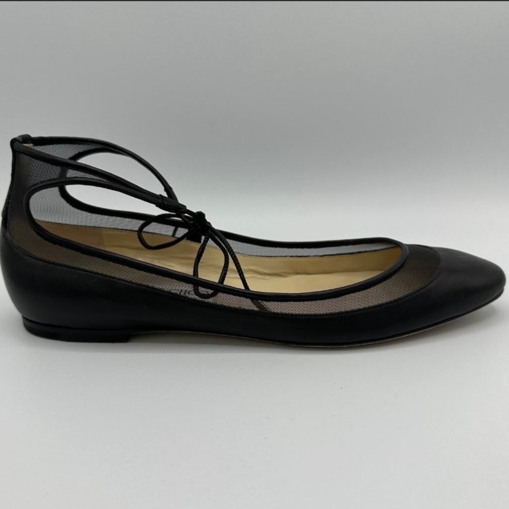 ✨ HP ✨ JIMMY CHOO TYLER BALLET FLAT W/ANKLE TIE (39) - Picture 6 of 13